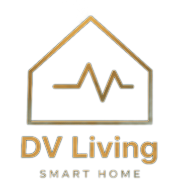 Logo van DV Living, installateur van smart home en Home Assistant